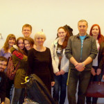 Powiększ zdjęcie Pamiątkowe zdjęcie po wykładzie. Studenci i pracownicy Uniwersytetu Żylińskiego (Słowacja)